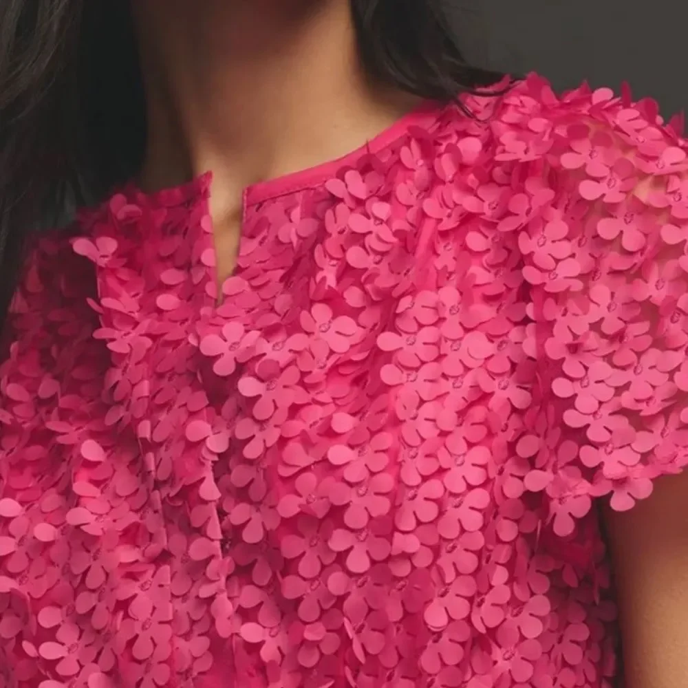 The Somerset Mini Dress: Floral Appliqué Edition AA2